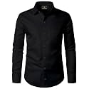 BABIRUSA Men39s Cotton Blend Shirt with Solid