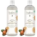 Babo Botanicals Sensitive Baby Fragrance-Free 2-in-1 Bubble Bath &amp; Wash - Shea Butter,Calendula &amp; Oat - Vegan - EWG Verified - For Babies-&amp; Kids,(Pack of 2)