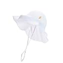 Baby &amp; Toddler Wide Brim Sun Hats UPF 50+ Sun Protection Bucket Cap Cute Adjustable Hat in Seersucker