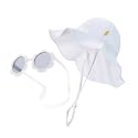 Baby &amp; Toddler Wide Brim Sun Hats UPF 50+ Sun Protection Bucket Cap Cute Adjustable Hat in Seersucker