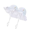 Baby &amp; Toddler Wide Brim Sun Hats UPF 50+ Sun Protection Bucket Cap Cute Adjustable Hat in Seersucker