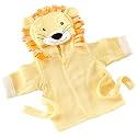 Baby Aspen Big Top Bath Time Lion Hooded Towel/Robe, 0-9 Months