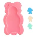 Baby Bath Cushion, Newborn Bath Support Sponge for Tub &amp; Sink - Pink