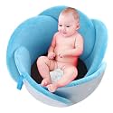 Baby Bath Lotus Cushion Sink Bather Petal Newborn Bathtub Mat Bathing Tub Seat Support Lounger Flower Bathing Pad Non-Slip Safety Sink Insert Tub Blue