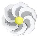 Baby Bath Pad for Infants & Newborns — Soft Petal Shape Bathtub & Sink Support Mat, Plush Washable Baby Bath Cushion, Safe & Comfortable Shower Essential Gift (31", Gray)
