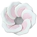 Baby Bath Pad for Infants &amp; Newborns — Soft Petal Shape Bathtub &amp; Sink Support Mat, Plush Washable Baby Bath Cushion, Safe &amp; Comfortable Shower Essential Gift (31", Pink)