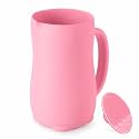 Baby Bath Rinse Cup, Bath Cup for rinsing Hair,The Silicone Material is Soft and Safe, a Good Choice for Baby Bath Products (Pink)