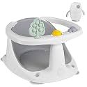 Baby Bath Seat for Babies 6 Months & Up - Bathtub Seats for Babies Sitting Up with Rinse Cup, Non-Slip, Comfortable, Infant Bath Essentials Gray