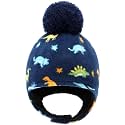 Baby Beanie Hat Pom Full Hood Toddler Winter Hat Fleece Earflap