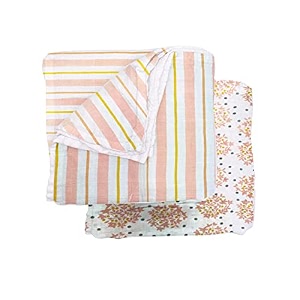 baby blankets new born combo pack new born summer blanket ultrasoft single baby blanket super soft baby wrapper ac room multiuse products skin friendly 120x120 cm multi stripe and dot flower