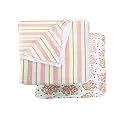 Baby Blankets New Born Combo Pack New Born Summer Blanket Ultrasoft Single Baby Blanket Super Soft Baby Wrapper Ac Room Multiuse Products skin friendly 120x120 Cm Multi Stripe And Dot Flower