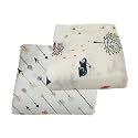 Newborn Combo Pack – Ultrasoft Summer Blanket &amp; Wrapper | 120x120 cm | Skin Friendly | Horse &amp; Bee Design | AC Room Use