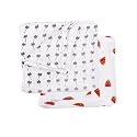New Born Combo Pack: Ultrasoft Baby Blanket for Summer and AC Room - Super Soft Wrapper, Skin Friendly, Multiuse, 120x120 Cm, Watermelon and Coconut