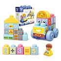 Baby Blocks, 34PCS Soft Building Blocks Toddler Toys Car for 18 Months+