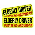 Elderly Driver Signs - Reflective Magnet for Car, Please Be Patient