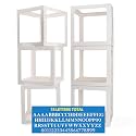 Baby Boxes for Baby Shower White Clear Balloon Box Blocks Gender Reveal Decorations and Birthday Party (6 PCS Balloon Box-78 Letter)