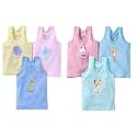 Baby Boy's & Baby Girl's Regular Fit Vest (Pack of 6)