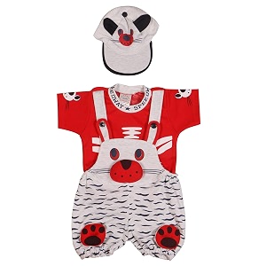 Baby Boys And Baby Girls Dungaree Set