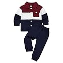 Baby Boy Fall Winter Clothes Toddler Boy Outfits Patchwork Button Down Tops Shirt Pocket Pants 2 Piece 12 Months-5T
