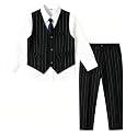Baby Boy Formal Suit for Toddler Infant Tuxedo Dress Suits