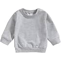Baby Boy Girl Pumpkin Sweatshirt Tops Toddler Halloween Outfit Long Sleeve Crewneck Pullover Sweater Shirt Fall Clothes
