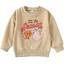 Baby Boy Girl Pumpkin Sweatshirt Tops Toddler Halloween Outfit Long Sleeve Crewneck Pullover Sweater Shirt Fall Clothes