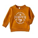 Baby Boy Girl Pumpkin Sweatshirt Tops Toddler Halloween Outfit Long Sleeve Crewneck Pullover Sweater Shirt Fall Clothes