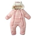 Baby Boy Winter Fleece Snowsuit Jacket Toddler Girl Jumpsuit Warm Snow Suit Coat