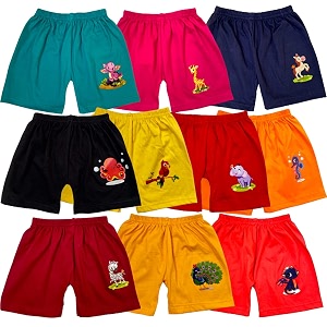 baby boys amp baby girls regular shorts with hd stickers pack of 10