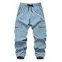 Baby Boys Cargo Joggers Pants Toddler Quick Dry Lightweight Hiking Pants Kids Pull On Sweatpants