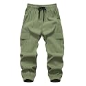 Baby Boys Cargo Joggers Pants Toddler Quick Dry Lightweight Hiking Pants Kids Pull On Sweatpants