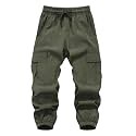 Baby Boys Cargo Joggers Pants Toddler Quick Dry Lightweight Hiking Pants Kids Pull On Sweatpants