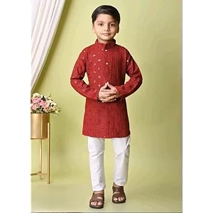 baby boys cotton blend dress for summer season and all seasons tikki punjabib