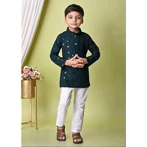 baby boys cotton blend dress for summer season and all seasons tikki punjabiea