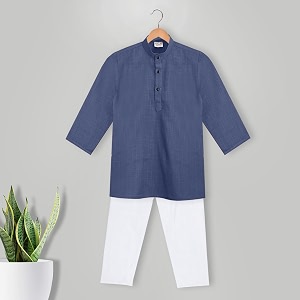 Baby Boys Ethnic Wear Cotton Kurta Pyjama
