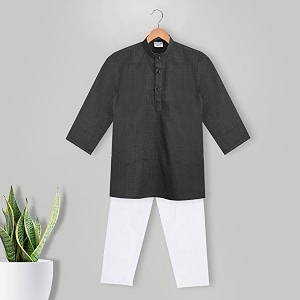 Baby Boys Ethnic Wear Cotton Kurta Pyjama