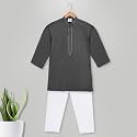 Baby Boys Ethnic Wear Cotton Kurta Pyjama