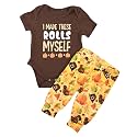 Baby Boys Girls 2pc Outfit Set Short Sleeve Bodysuit with Pants