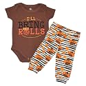 Baby Boys Girls 2pc Outfit Set Short Sleeve Bodysuit with Pants