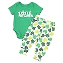 Baby Boys Girls 2pc Outfit Set Short Sleeve Bodysuit with Pants