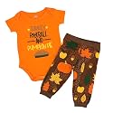 Baby Boys Girls 2pc Outfit Set Short Sleeve Bodysuit with Pants
