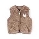 Baby Boys Girls Fleece Vest Zip Up Cute Bear Jackets Fuzzy Fall Winter Warm Clothes Newborn Outwear for Toddler Infant
