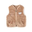 Baby Boys Girls Fleece Vest Zip Up Cute Bear Jackets Fuzzy Fall Winter Warm Clothes Newborn Outwear for Toddler Infant