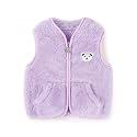 Baby Boys Girls Fleece Vest Zip Up Cute Bear Jackets Fuzzy Fall Winter Warm Clothes Newborn Outwear for Toddler Infant