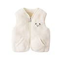 Baby Boys Girls Fleece Vest Zip Up Cute Bear Jackets Fuzzy Fall Winter Warm Clothes Newborn Outwear for Toddler Infant