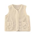 Baby Boys Girls Winter Vest Fleece Zip up Cute Soft Waistcoat Jackets
