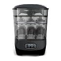 Baby Brezza Bottle Sterilizer and Dryer Advanced – 33% Faster - Largest Capacity Steam Sanitizer - Universal Sterilization Machine for All Bottles + Pump Parts - HEPA Air Filter, Charcoal