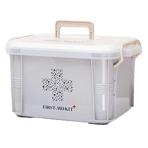 baby bucket plastic medical kit  first aid kit  with handle smallgrey
