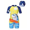Baby Bucket Swimsuit for Boys | Swimwear with Cap | Swimming Costume | Swimwear and Beachwearr