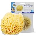Baby Buddy Absorbent Natural Bath Sponge, Ultra Soft Premium Sea Wool Sponge, Soft on Baby's Tender Skin, Bath Accessories Baby and Kids, Infant Bath Item, Biodegradable, Hypoallergenic, Brown, 4in